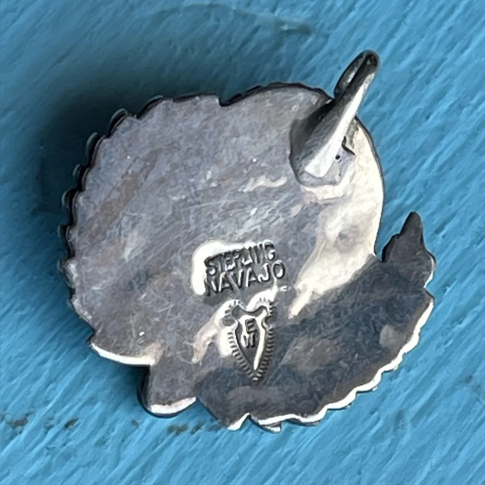 Picture Jasper & Sterling Navajo Pendant